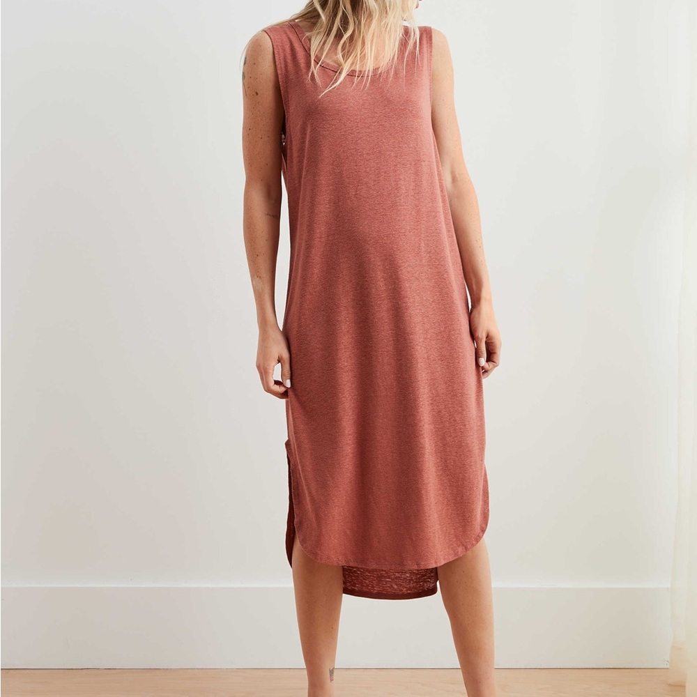 Aerie linen blend dress